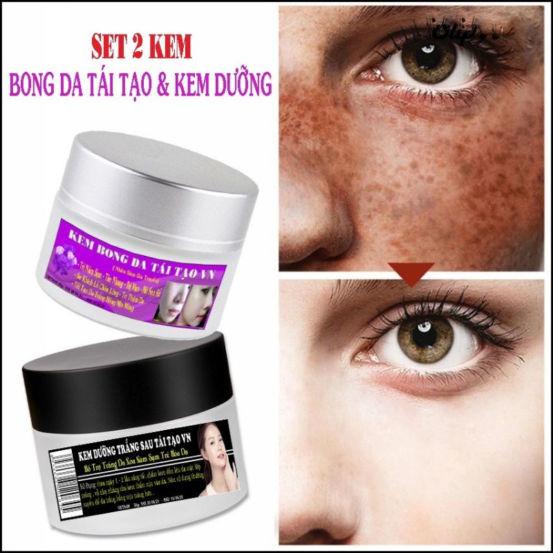 Combo Kem Bong Da Tái Tạo Da & Kem Dưỡng VN
