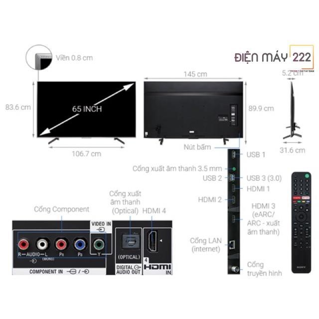 [Freeship HN] Android Tivi Sony 4K 65 inch KD-65X8500G chính hãng | BigBuy360 - bigbuy360.vn