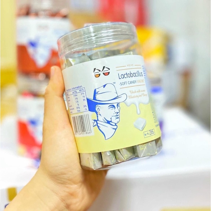 Kẹo mềm sữa chua Ông Già hũ 288g
