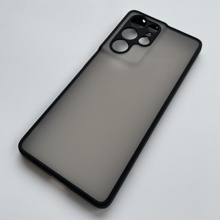 Ốp lưng cứng nhám mờ viền silicon bảo vệ camera cho Samsung Galaxy S21 Ultra 5G