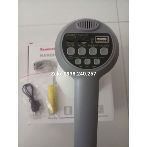 Loa phóng thanh cầm tay công suất lớn 30w Megaphone sunrise 118L có ghi âm phát lại - loa 118l - 118l