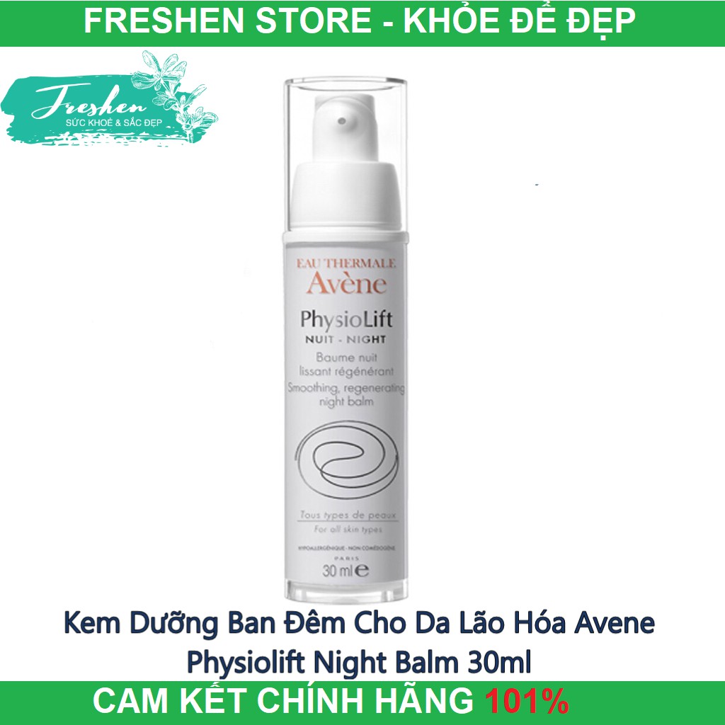 ✅ (CHÍNH HÃNG) kem dưỡng da đêm chống lão hoá làm đầy nếp nhăn Avene Physiolift Night Balm 30ml