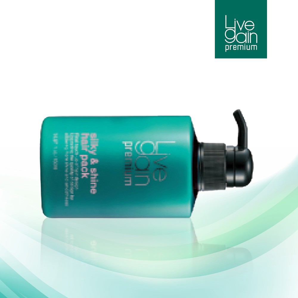 Hấp Dầu Siêu Mượt Nước Hoa Livegain Premium Silky & Shine Hair Pack 450ml Hàn Quốc