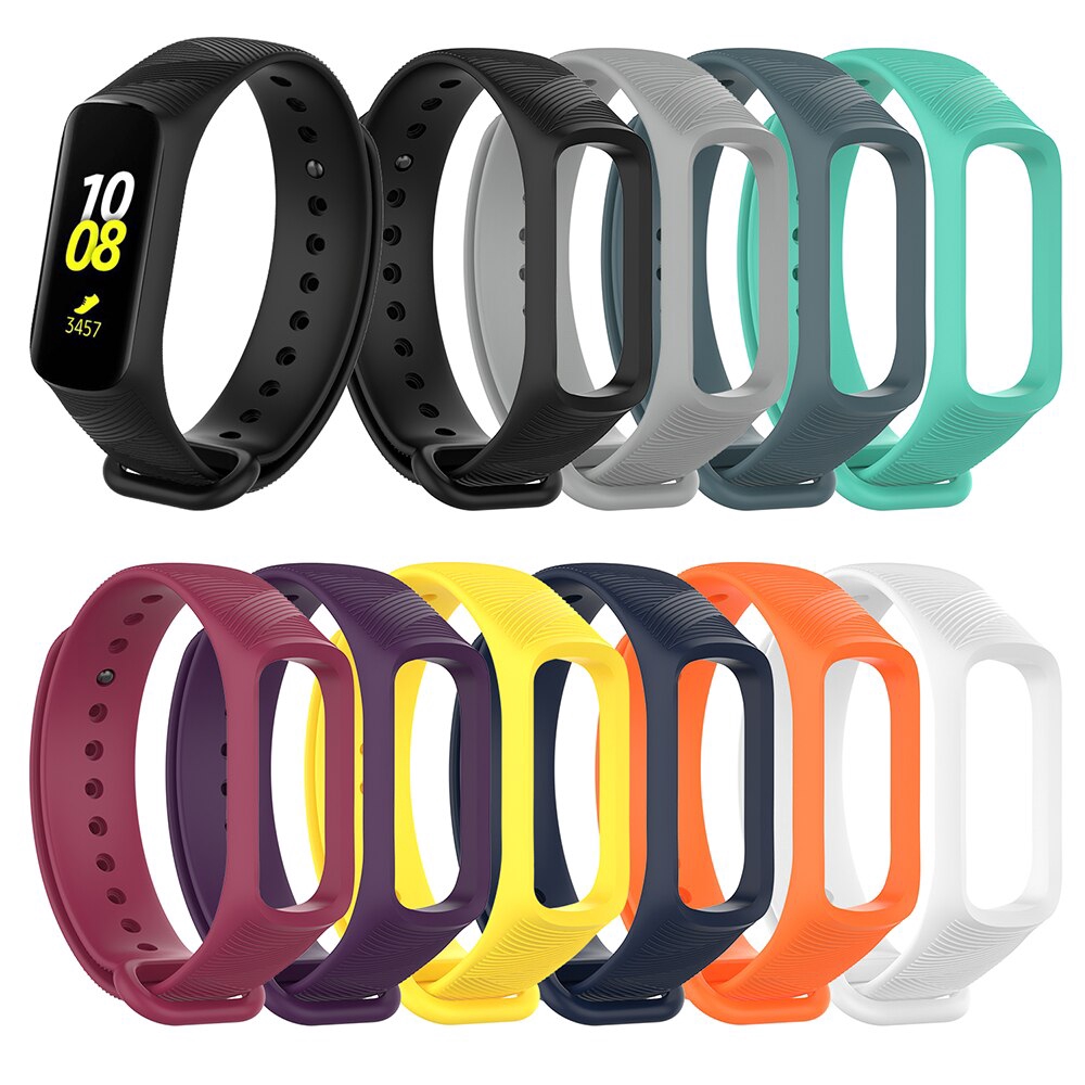 Dây Đeo Thay Thế Chất Liệu Silicon Màu Trơn Cho Samsung Galaxy fit-e SM-R375