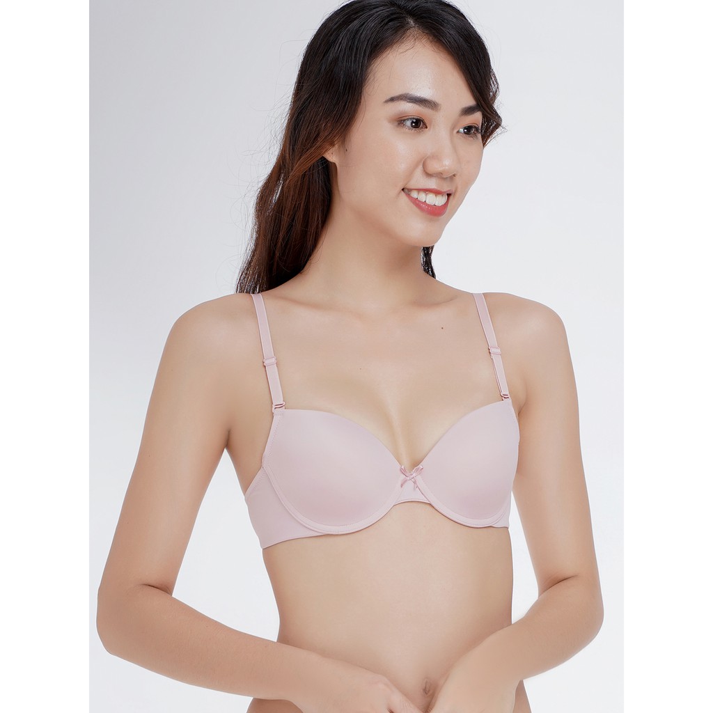 Áo ngực Misaki mút dày cúp trơn dây trơn kiểu basic - 9315