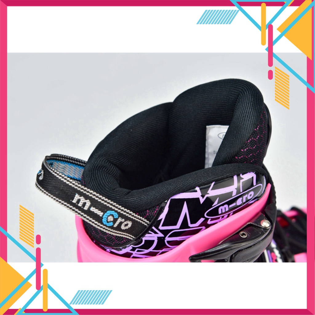 Giày Patin Micro Discovery, Giày Trượt Thể Thao Dành Cho Trẻ Em, Tặng Kèm Bộ Bảo Hộ Nhỏ Và Túi Đựng 