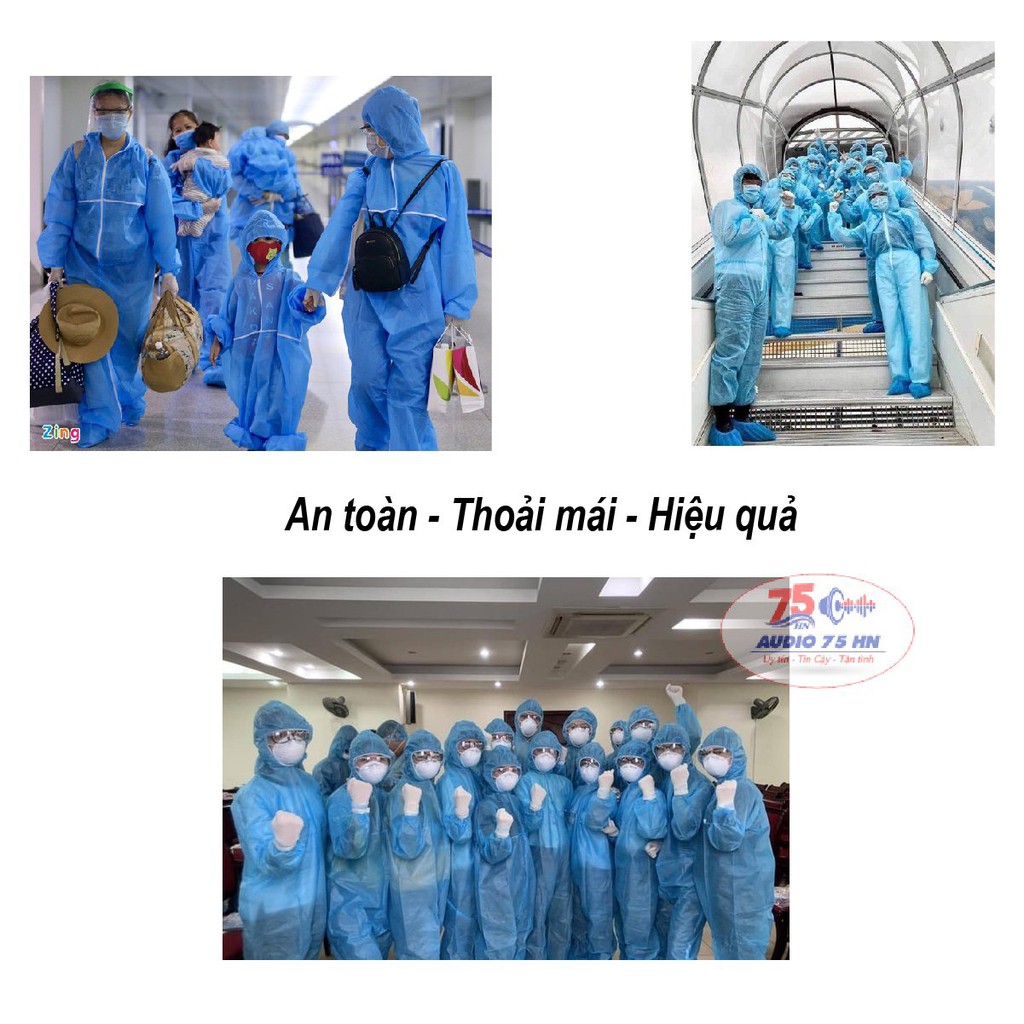 Bộ bảo hộ phòng dịch chất lượng cao - Bộ quần áo phòng dịch chống tĩnh điện, chống thấm nước an toàn, hiệu quả
