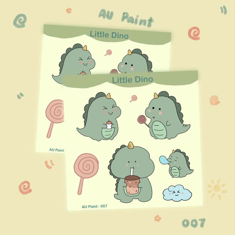 Set sticker LITTLE DINO - 007