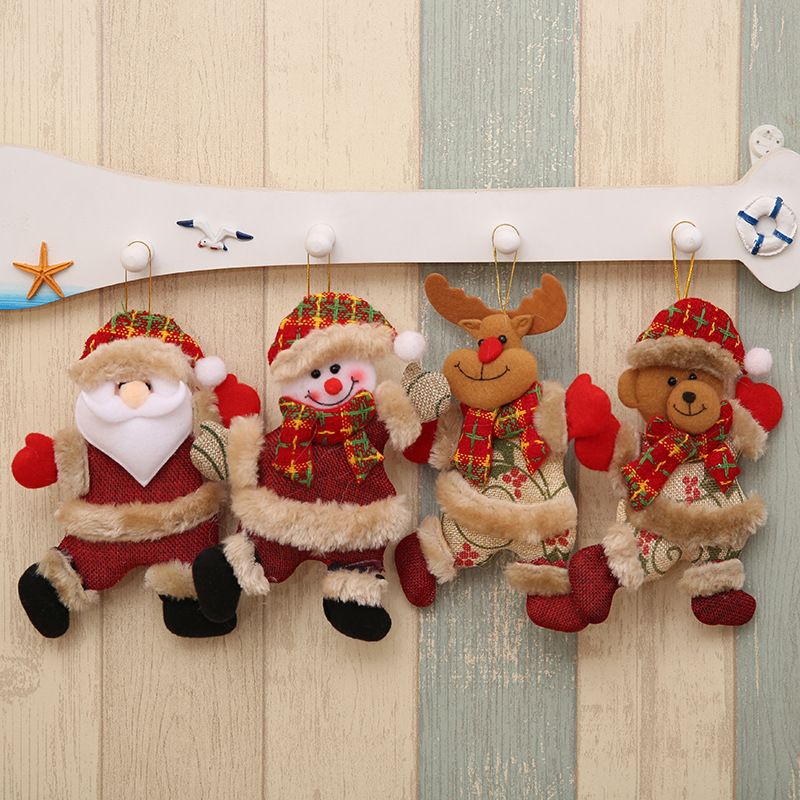 Phụ kiện vải bông treo cây mẫu  trang trí noel giáng sinh