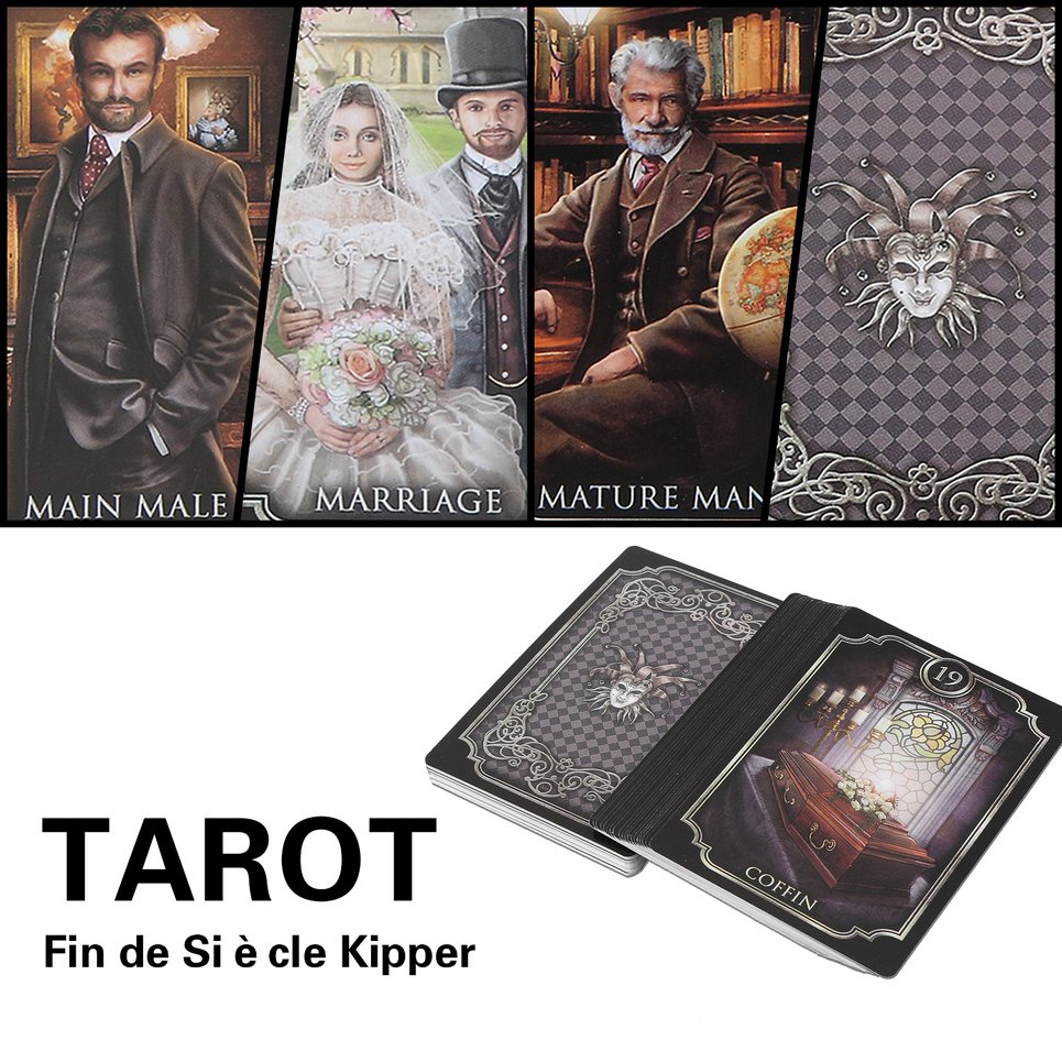 Fin De Siècle Kipper Tarot Table Game Home Party Tarot Puzzle Card Game