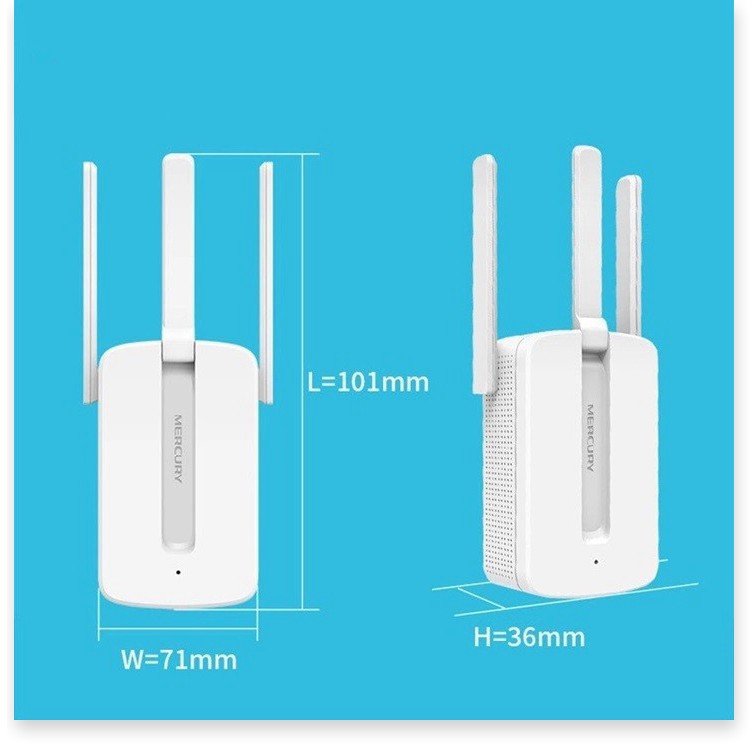 Kích Sóng Tăng Phạm Vi Sử Dụng Wifi 3 Anten Mercury 300Mps Model MW310RE