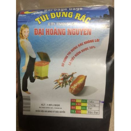 1KG TÚI ĐỰNG RÁC 3 CUỘN ĐEN, TỰ PHÂN HỦY HÀNG LOẠI 1-BBĐG