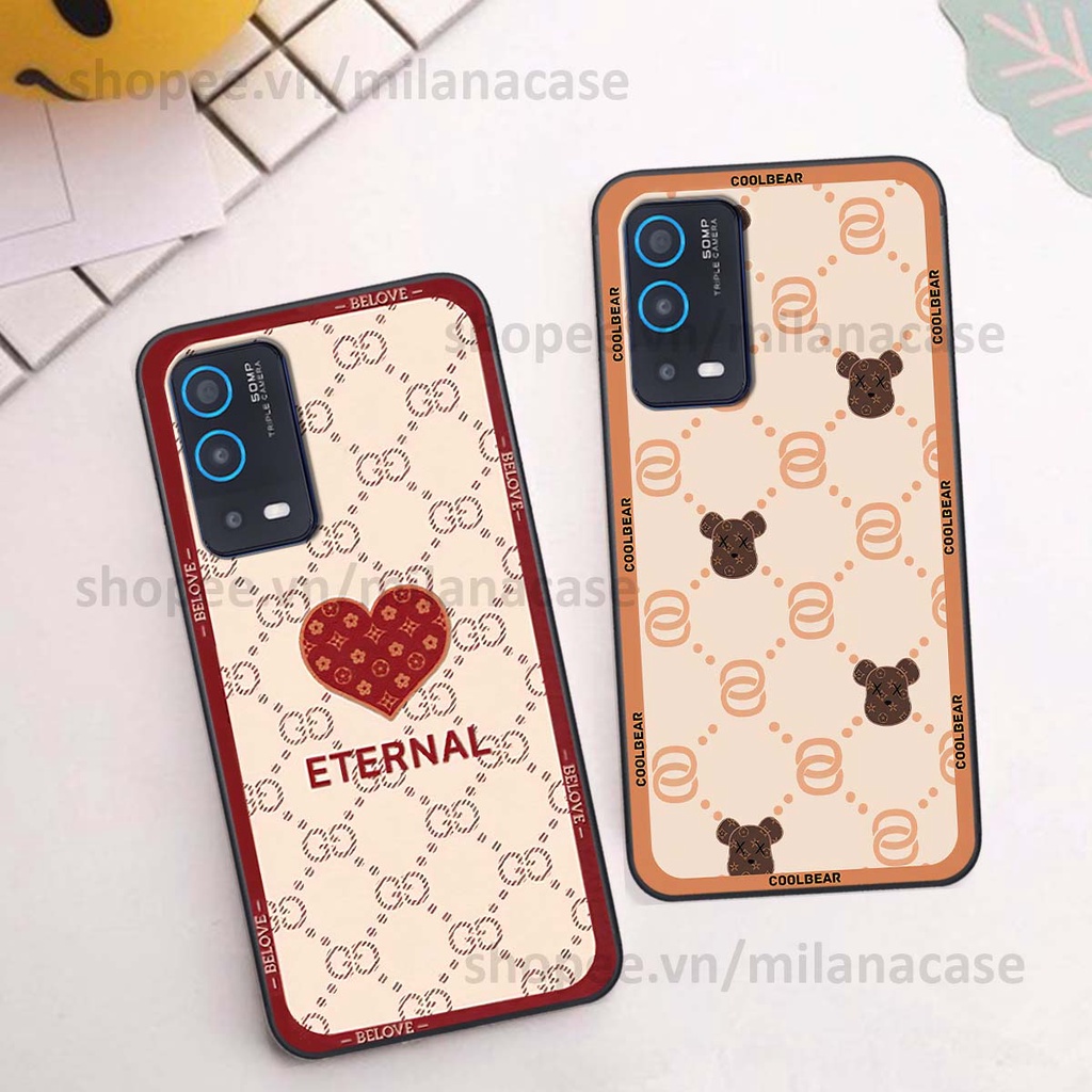 Ốp Oppo A54 / A55 hình trái tim be love tình yêu siêu đẹp, cá tính, thời trang