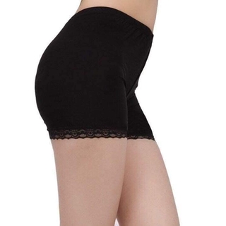 Quần mặc váy cotton chân ren