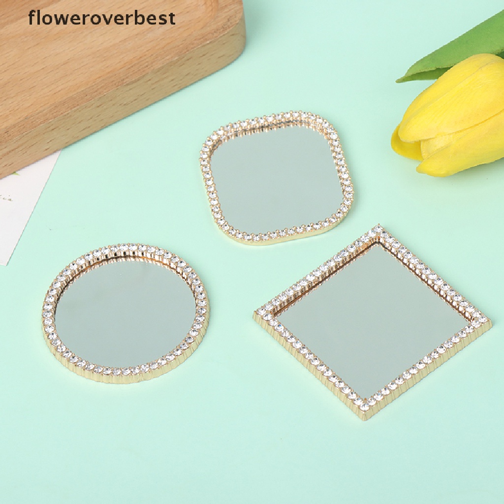 Gương Trang Điểm Mini Tỉ Lệ 1: 12 Gắn Tường Trang Trí Nhà Búp Bê