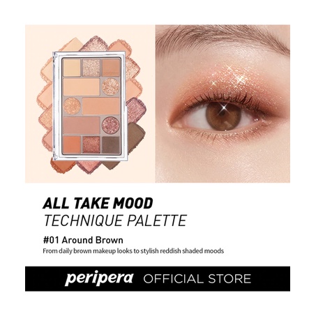 Bảng màu mắt Peripera All Take Mood Technique Palette