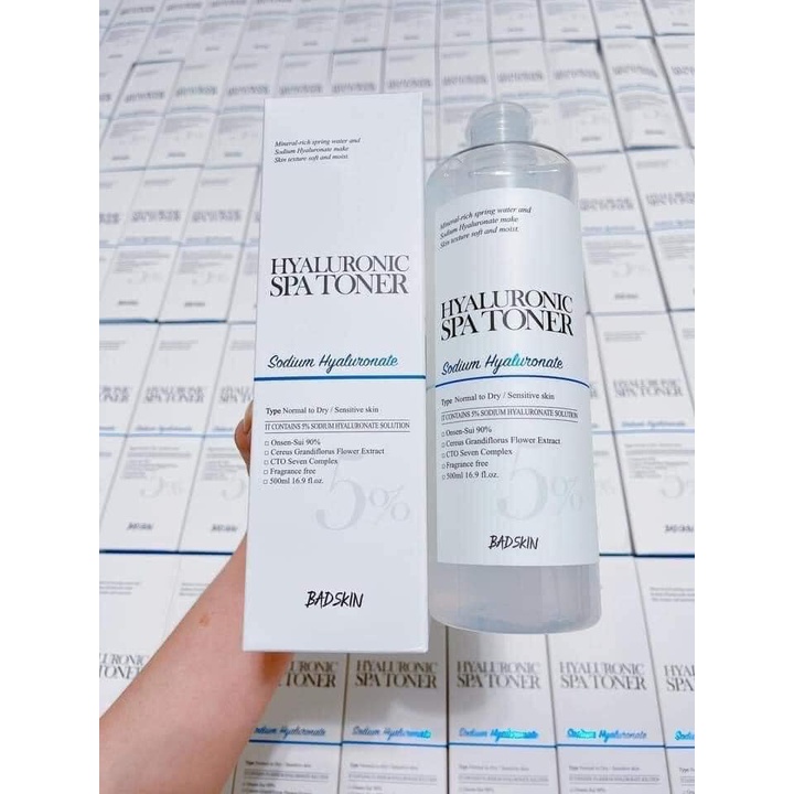 Toner BAD SKIN badskin HYALURONIC SPA TONER Siêu Cấp Nước | WebRaoVat - webraovat.net.vn