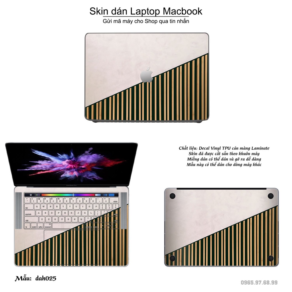 Skin dán Macbook mẫu vân đá (đã cắt sẵn, inbox mã máy cho shop)