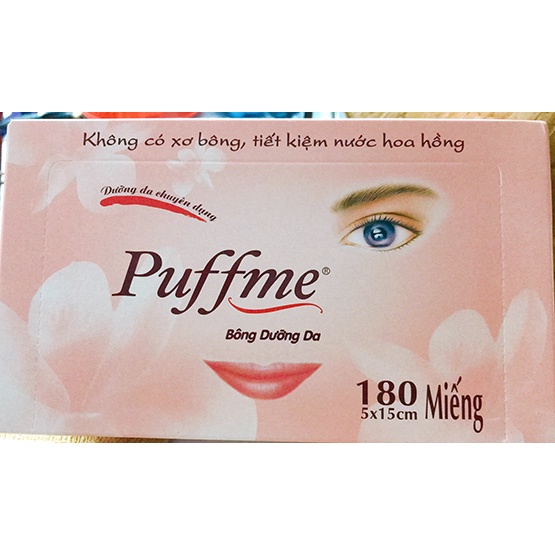 Bộ 3 BÔNG DƯỠNG DA PUFFME AIRLAID 180 MIẾNG