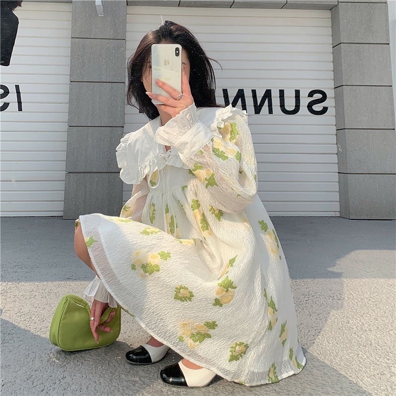 Đầm babydoll búp bê phong cách công chúa thời trang xuân hè Hàn Quốc