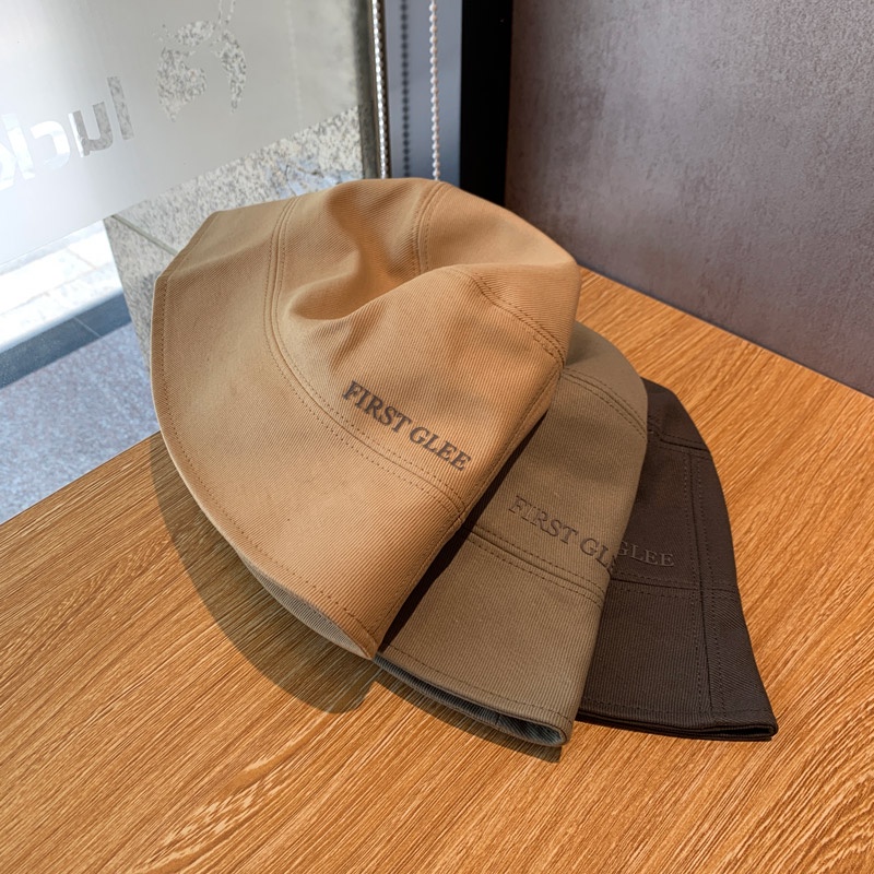 Nón Bucket Chống Nắng Thêu Chữ Phong Cách Nhật Bản