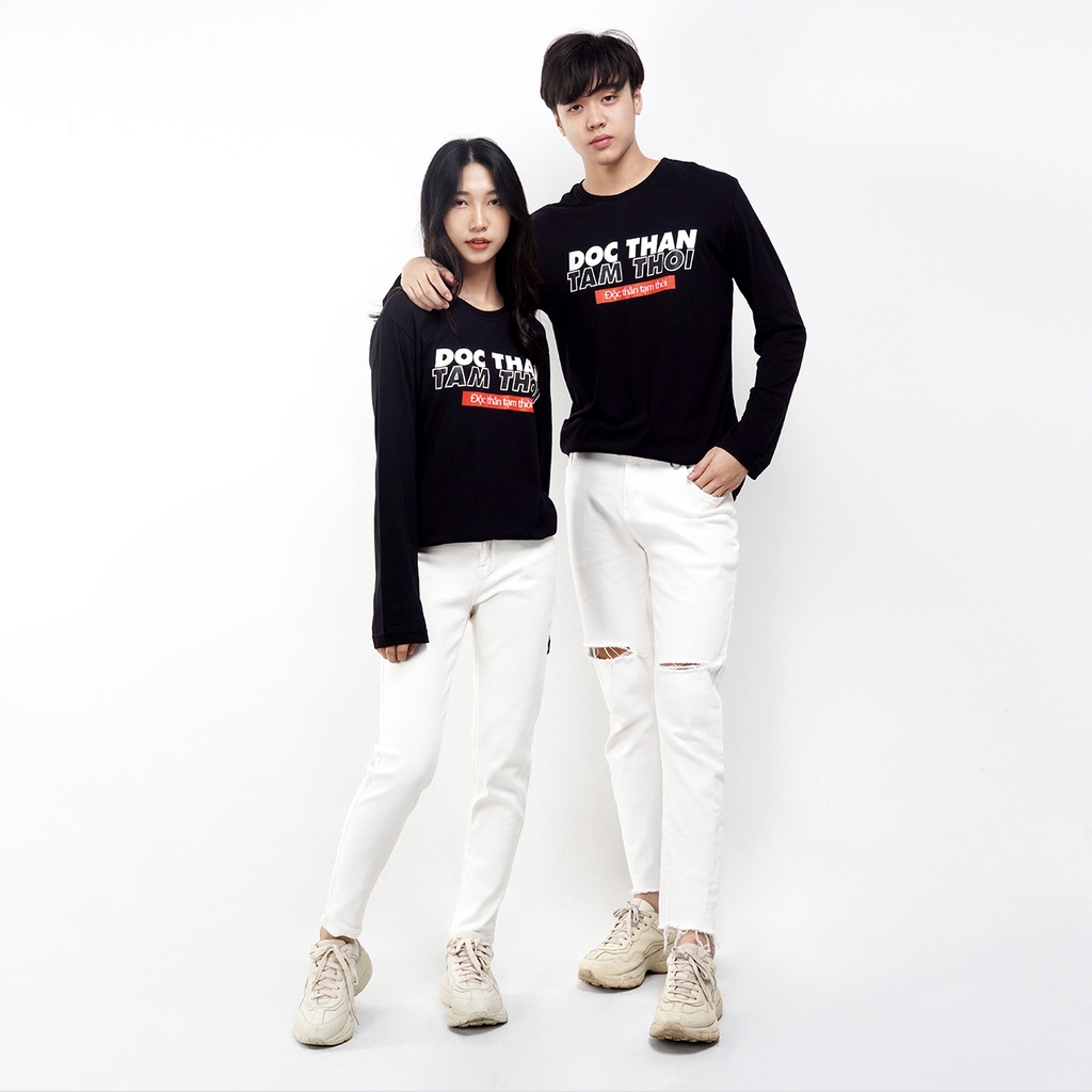 Áo sweater nam dài tay Sayme Độc Thân Tạm Thời MCTS1111