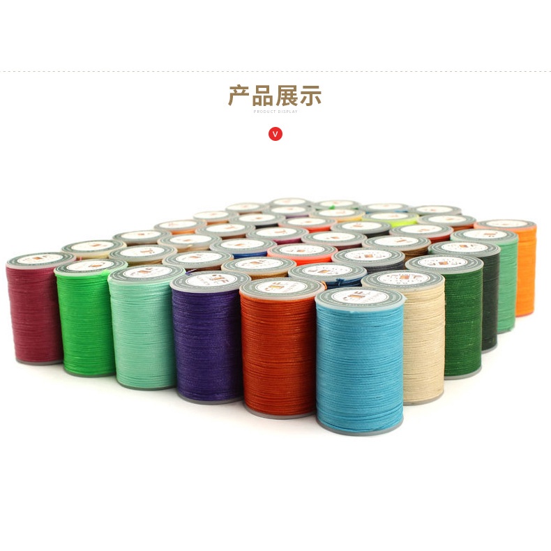 Chỉ sáp sợi dẹt 0.8 mm khâu đồ da 0.8mm * 90m dài (d20)