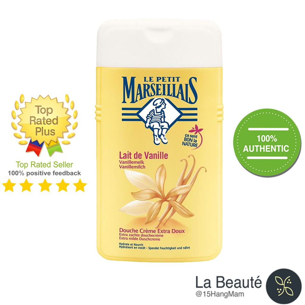 Le Petit Marseillais Lait de Vanille - Sữa Tắm Dạng Cream Hương Vani 250ml