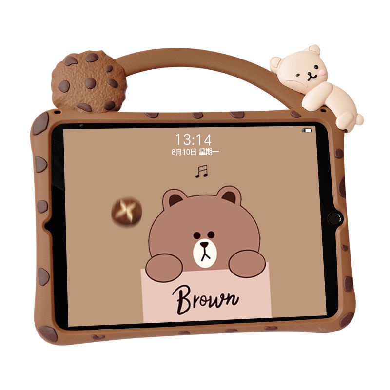 Ốp Máy Tính Bảng Bằng Silicon Họa Tiết Hoạt Hình Bảo Vệ Cho Apple ipad 2021 mini1 9th Generation air5 air2 4