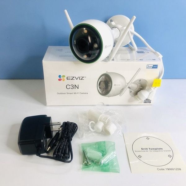 Camera Wifi ngoài trời tích hợp AI EZVIZ C3N CS-C3N-A0-3H2WFRL 1080P - Có màu ban đêm - Tích hợp micro - Hàng chính hãng