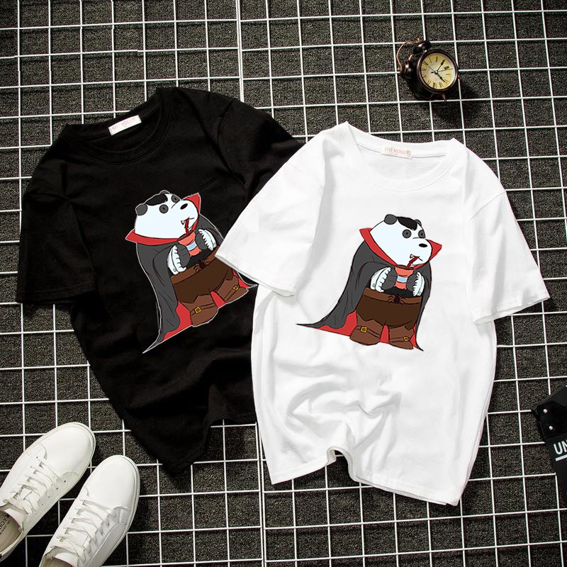 Áo thun unisex form rộng hoàn tử gấu thời trang cá tính vải dày mịn 2019T1352