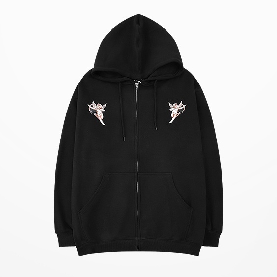 Áo hoodie zip NELLY form unisex ART FLOP cực kì ấm áp và xịn xò cho giới trẻ