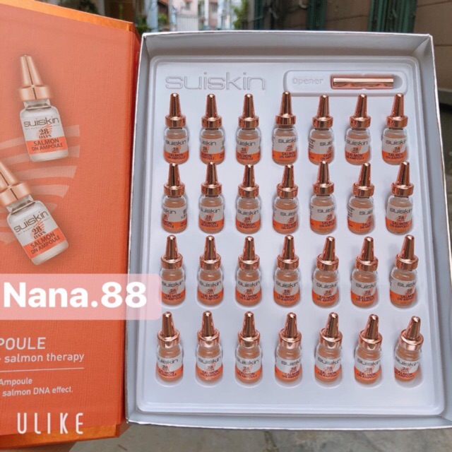 (Serum Cá Hồi) Tế bào gốc Salmon DN Ampoule Dược Mỹ Phẩm Suiskin 28 days (hộp)