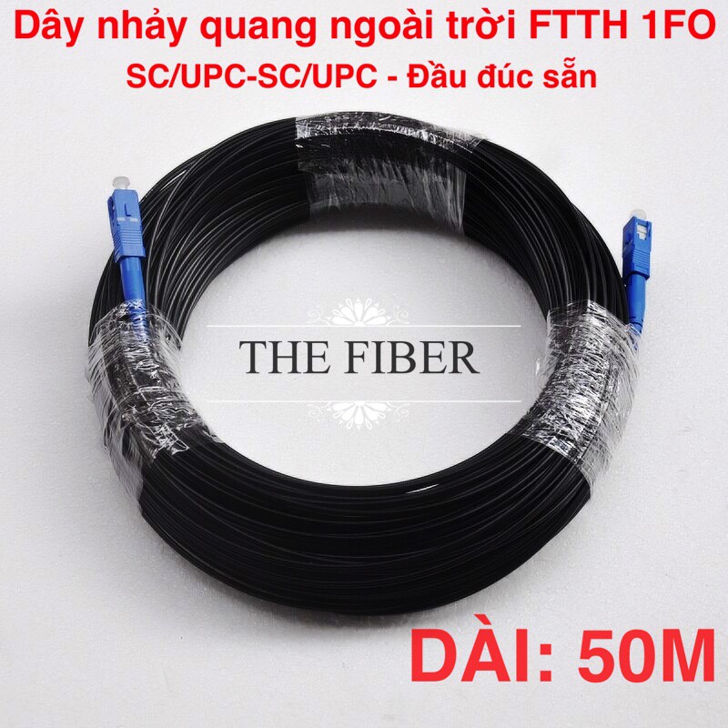 Dây nhảy quang ngoài trời SC UPC dài 50m 1FO SM FTTH