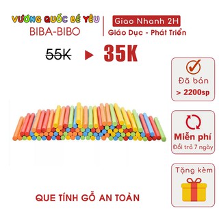 Đồ Chơi 100 Que Tính Gỗ Benrikids Cho Bé Học Toán