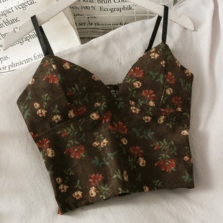 Áo cúp ngực 2 dây nữ croptop hở vai siêu đẹp