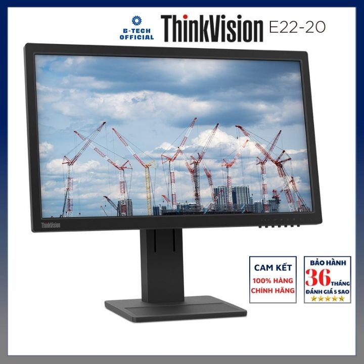 Màn hình Lenovo ThinkVision E22-20 (62A4MAR4WW) 21.5 inch | Full HD (1920 x 1080 - Bảo hành 36 Tháng | WebRaoVat - webraovat.net.vn