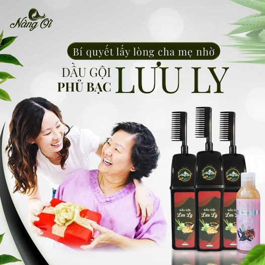 Dầu Gội Phủ Bạc Lưu Ly Nàng Ơi 300ml - Gội là đen tóc