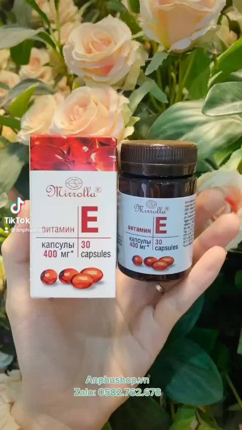 Vitamin E đỏ Nga Mirrolla 270mg - 400mg (Sản phẩm chính hãng) | BigBuy360 - bigbuy360.vn