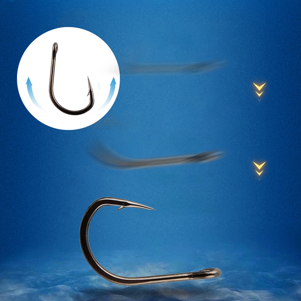 Set 100 Lưỡi Câu Cá Bằng Thép Carbon Sắc Bén Bền Chắc