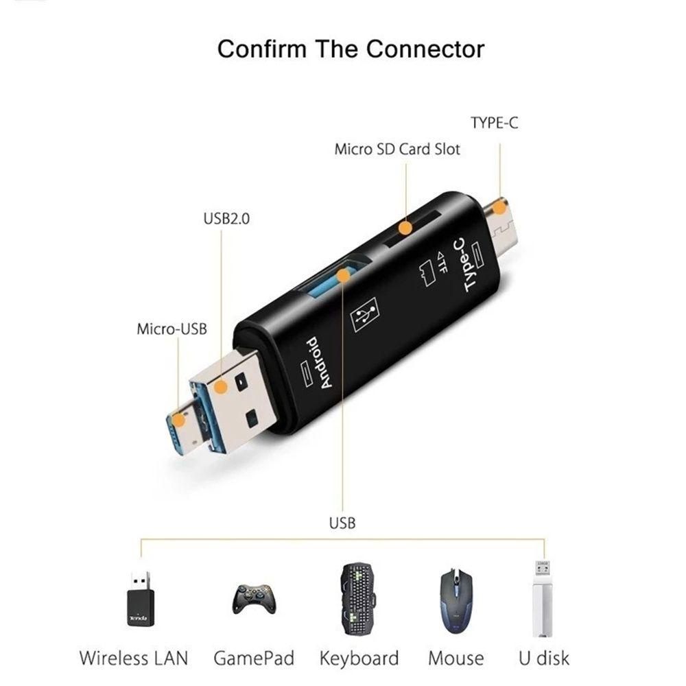 Đầu Đọc Thẻ Nhớ Đa Năng 5 Trong 1 Usb 2.0 OTG