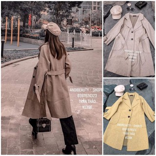 Áo Dạ Nữ🍓FREESHIP🍓 Dáng Dài Form Rộng Siêu Phẩm E'mer💎 Phong Cách Hàn Quốc❤ KÈM ẢNH/VIDEO THẬT