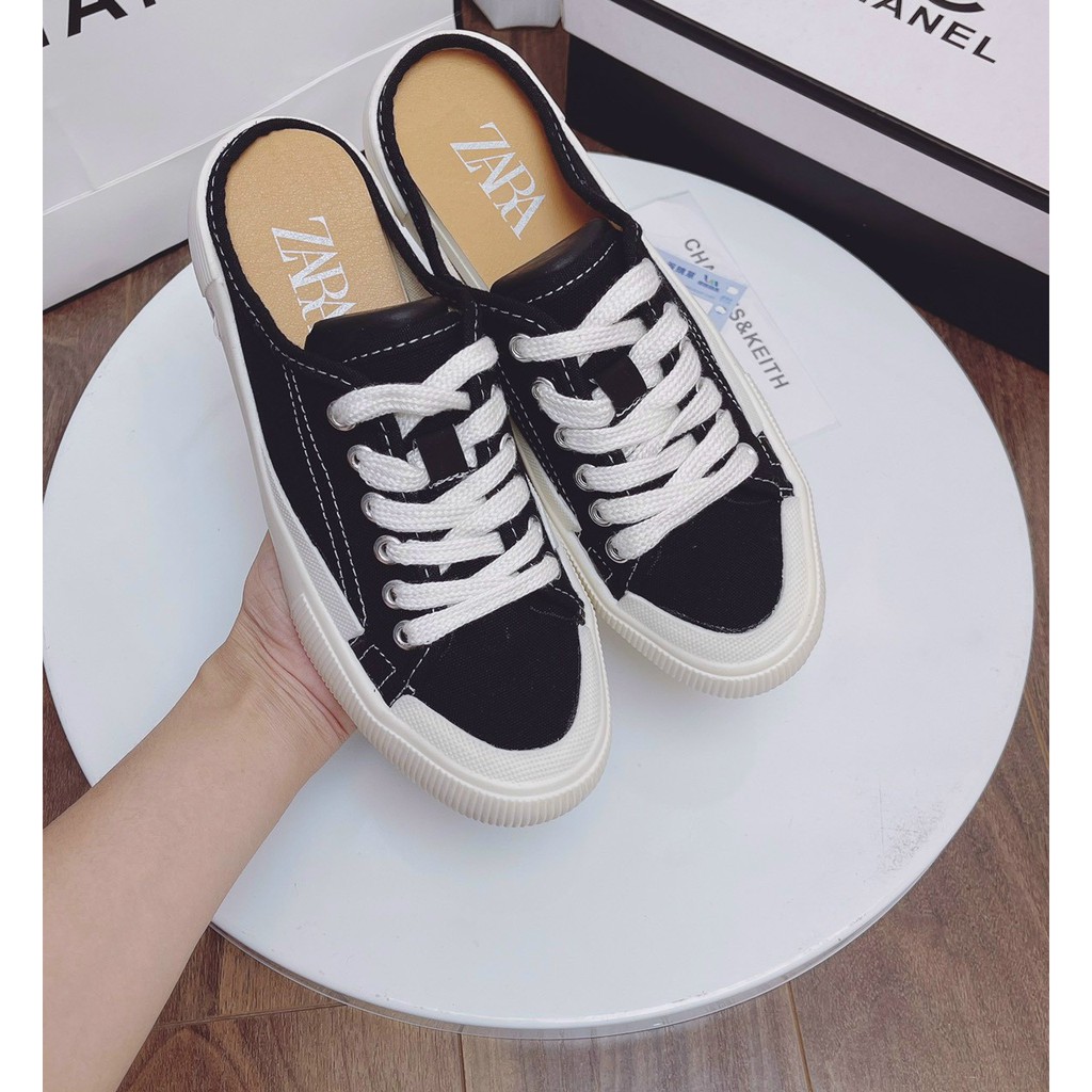 Giày nữ hở gót mùa hè, giày lười nữ za.ra | BigBuy360 - bigbuy360.vn