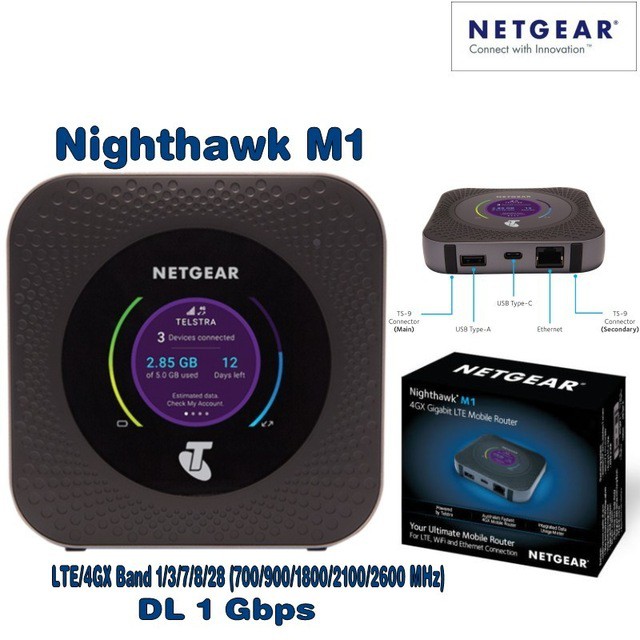 Phát Wifi 4G Cao Cấp Netgear M1(MR1100) Hàng Mỹ -Tốc độ 4G 1000Mbps -Pin 5040mAh like new 98%