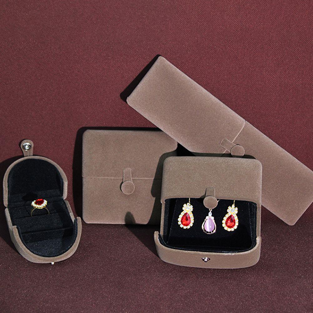 Hộp Đựng Trang Sức Bằng Vải Nhung Màu Sắc Xinh Xắn