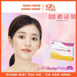 Kính Áp Tròng 1 Tháng không màu SEED có độ cận (Lens SEED Monthly Fine UV) (01 Mắt) (CHÍNH HÃNG)