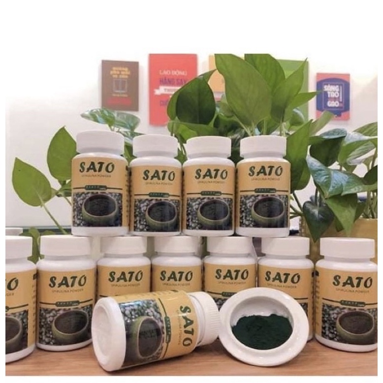 Tảo xoắn bột Sato Nhật Bản chuyên dùng cấy trắng sáng trong Spa và TMV