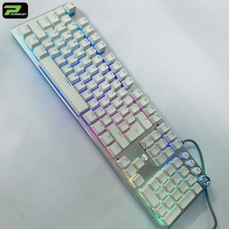 Chuột Chuyên Game Gaming Golden Armor G100 LED RGB + Bàn Phím Cơ Gaming Blue Switch Led Đổi Màu Nhiều Chế Độ G900