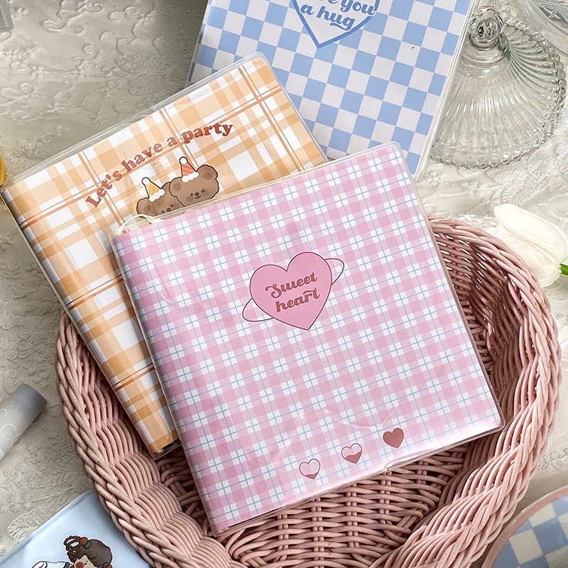 Sổ Tay Vuông Sổ Tay Bullet Journal Ruột Caro Bìa Bọc Plastic Phong Cách Highteen Nhiều Màu Mẫu 2022