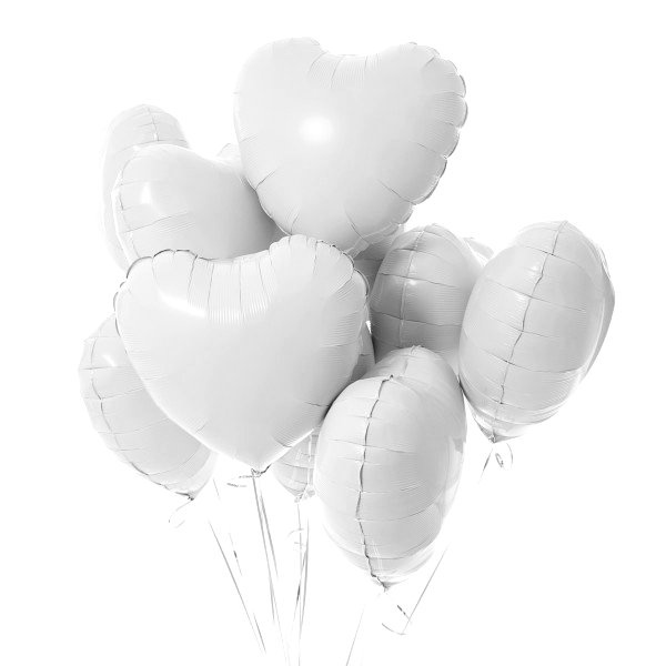 Set 5 Bong Bóng Lá Nhôm 18inch Hình Trái Tim Trang Trí Tiệc Sinh Nhật / Valentine